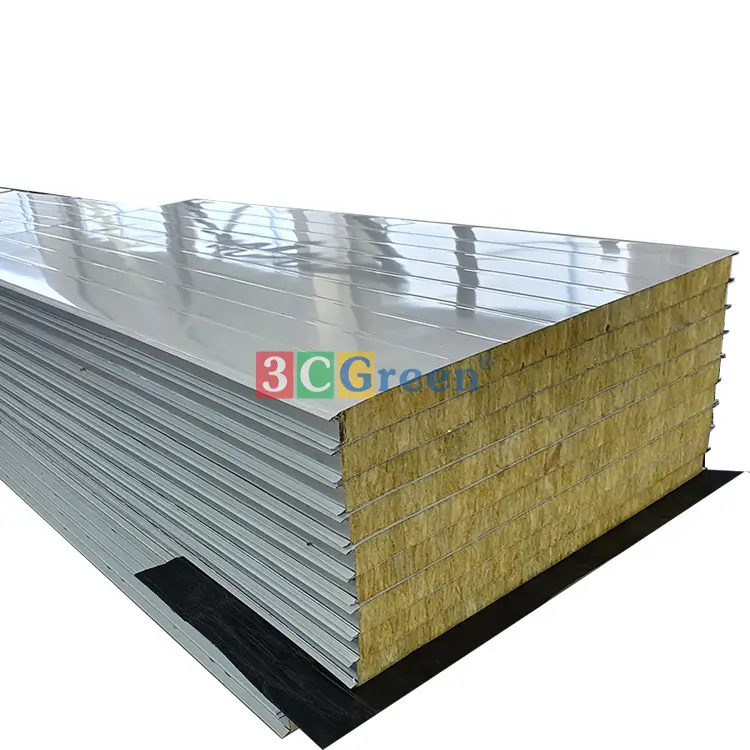 Panel bông khoáng dày 75mm, tỷ trọng bông 80kg/ m³