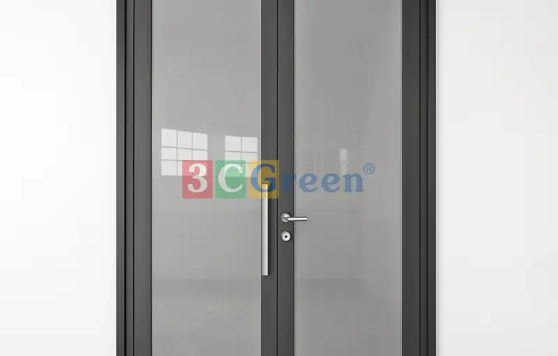 cửa kính chống cháy 2 cánh mở 1 chiều
