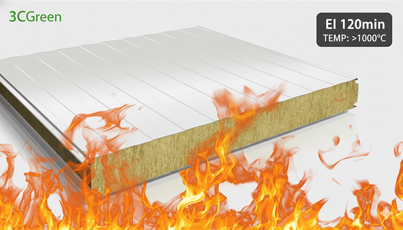 Khả năng chống cháy của panel bông khoáng