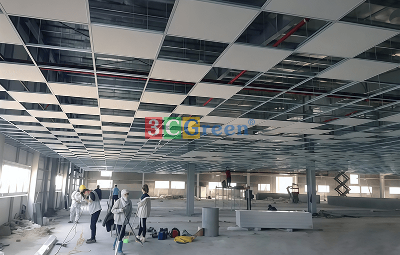 Tấm panel nhà xưởng cách nhiệt chống cháy 3CGreen giúp tiết kiệm điện năng.