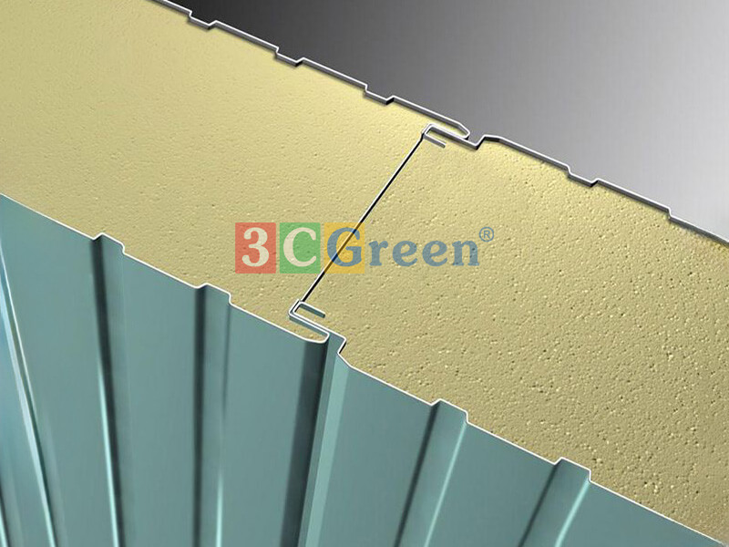 Chi tiết mối nối ngàm âm dương panel PU kín khít khi thi công kho lạnh