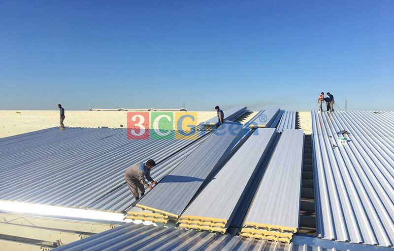 Dịch vụ thi công panel PU và bông khoáng trọn gói giá gốc tại nhà máy 3CGreen