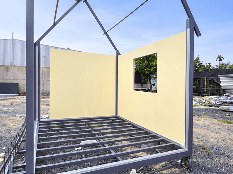 Nhà lắp ghép tạm thời sử dụng Panel EPS giá rẻ - Lưu ý khi So sánh Panel PU và Panel EPS