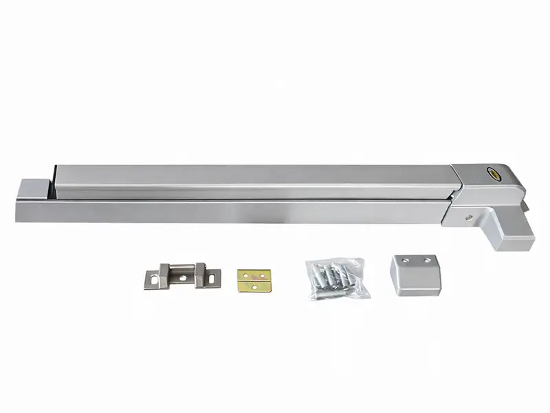 Thanh đẩy thoát hiểm đơn Inox 304 - phụ kiện cho cửa kính chống cháy