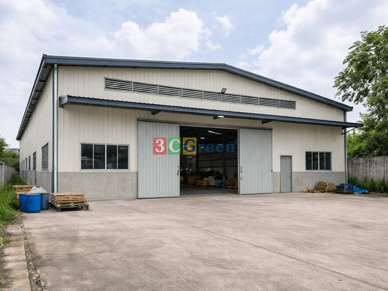 Ứng dụng panel mái bông khoáng cho nhà máy công nghiệp