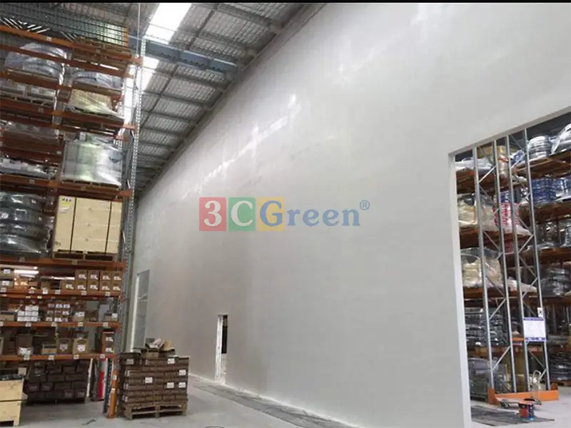 Vách ngăn cháy trong nhà xưởng công nghiệp giúp ngăn cháy lan giữa các khu vực chức năng