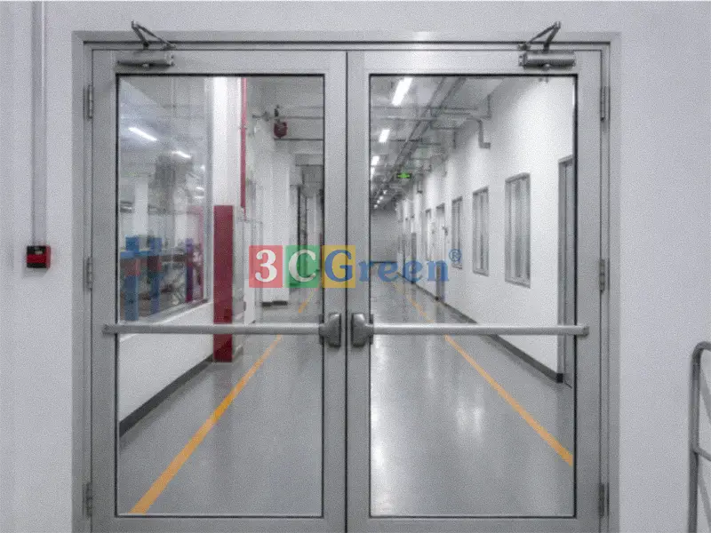 Cửa kính chống cháy dùng trong các công trình công nghiệp