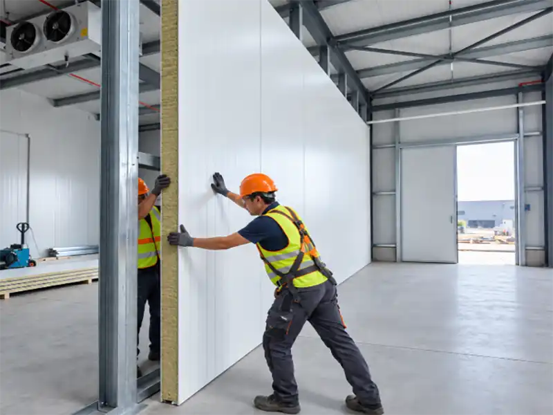 Panel bông khoáng làm vách ngăn cháy
