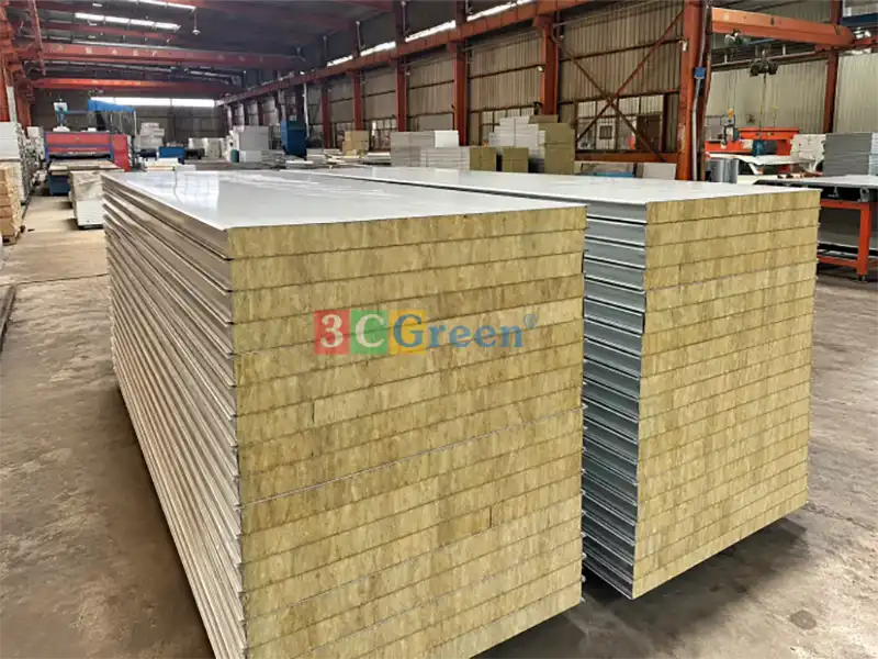 So sánh khả năng chống cháy giữa panel PU và panel bông khoáng